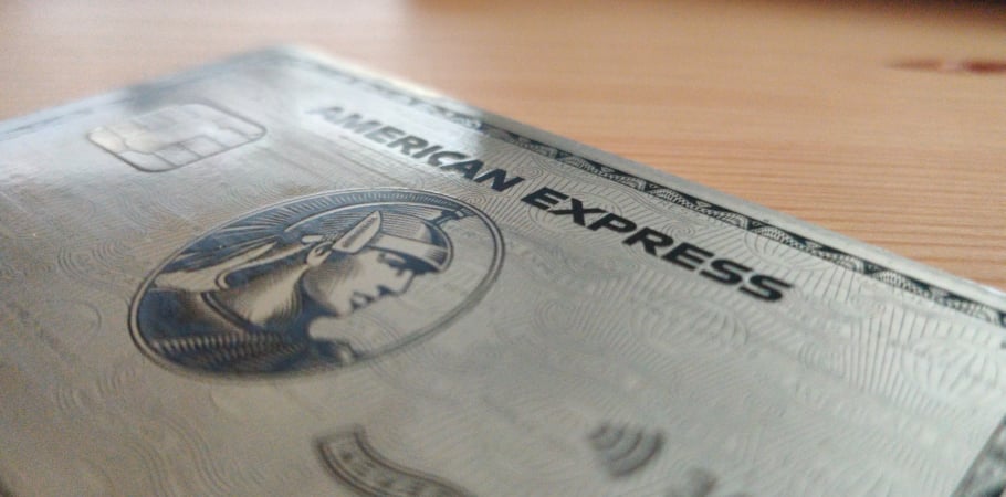An American Express Credit Card on a desk