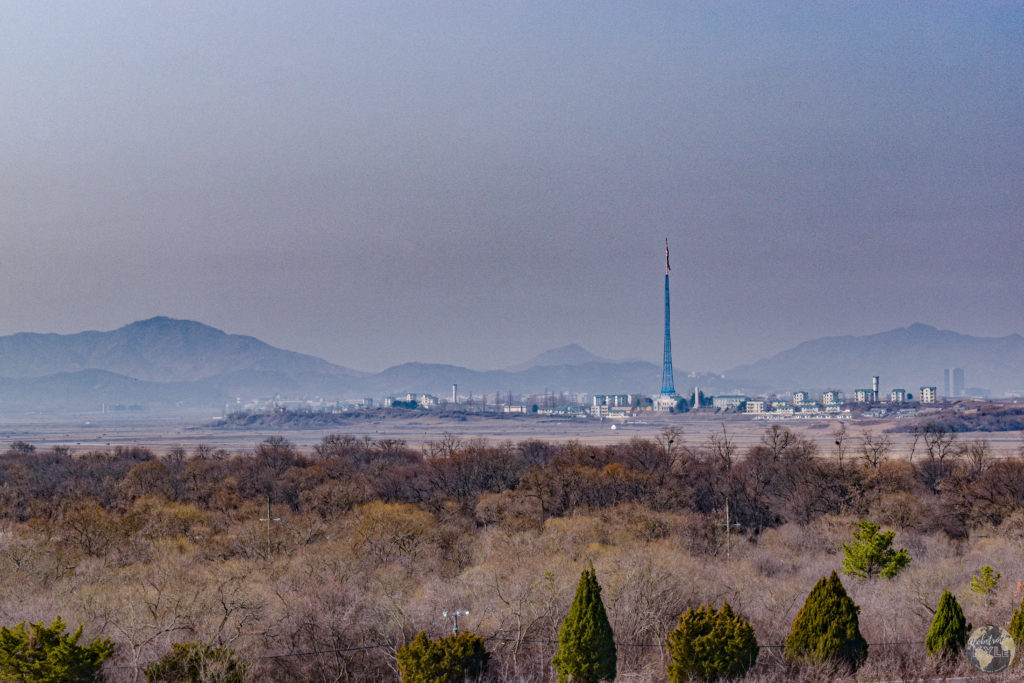 "Propaganda Village" in North Korea from the JSA Tower