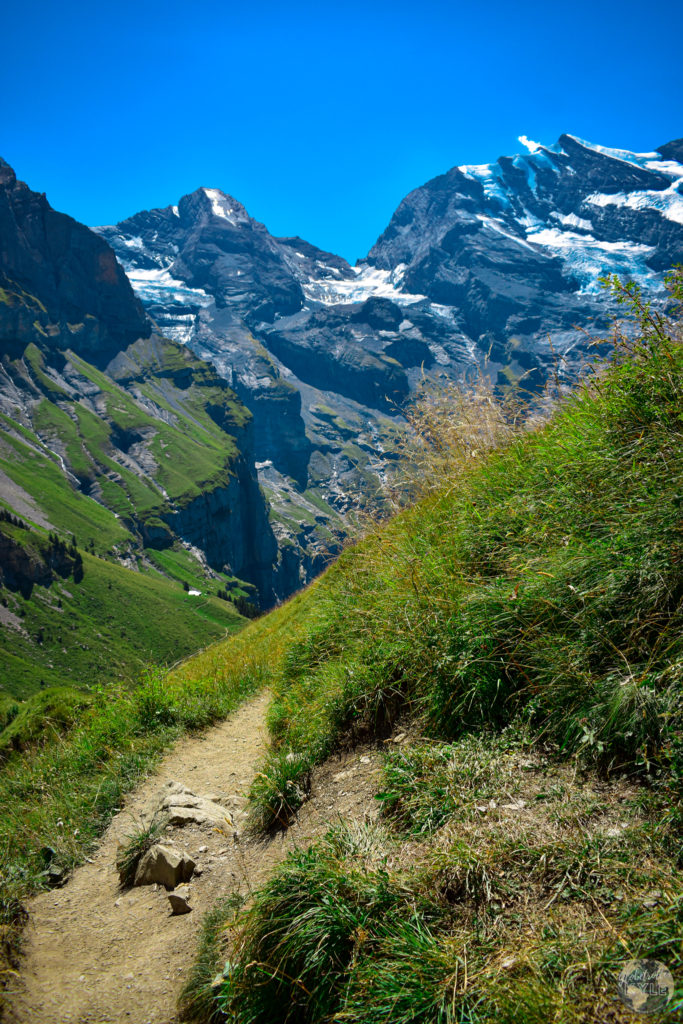 The trail around the Oeschinen Lake hike