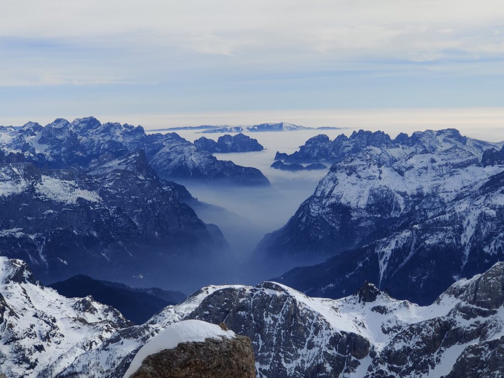 the Marmolada glacier near the Dolomites in Italy, where to ski in Europe