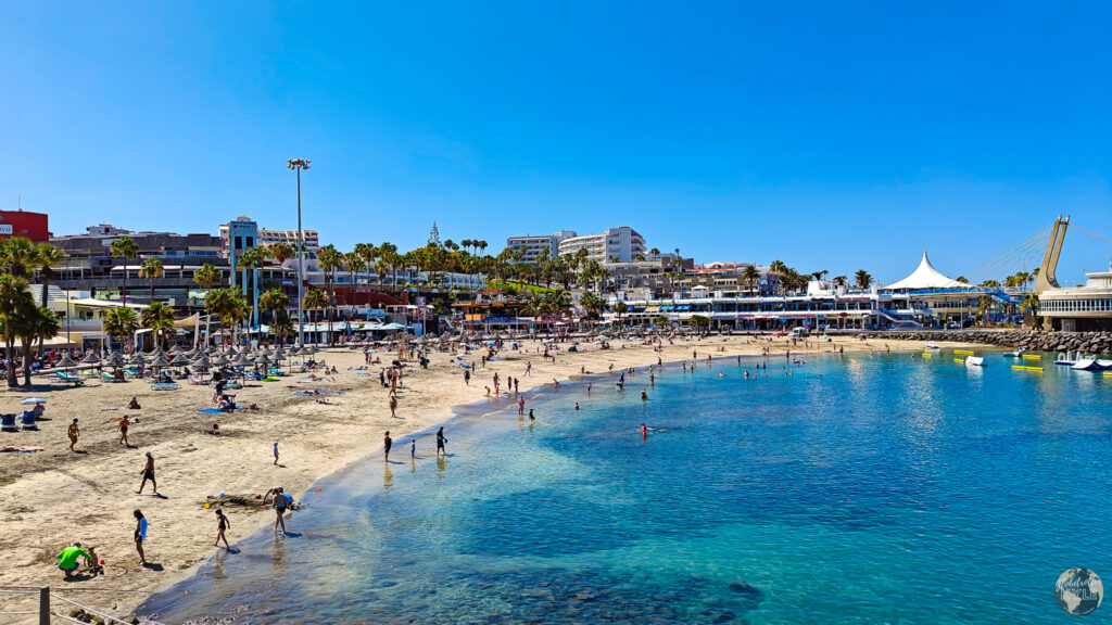 A beach with crystal clear waters, one of the many what to do in Tenerife items