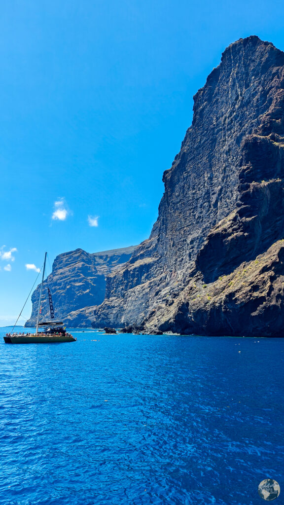 A boat in the water near Los Gigantes, Tenerife Canary Islands what to do 