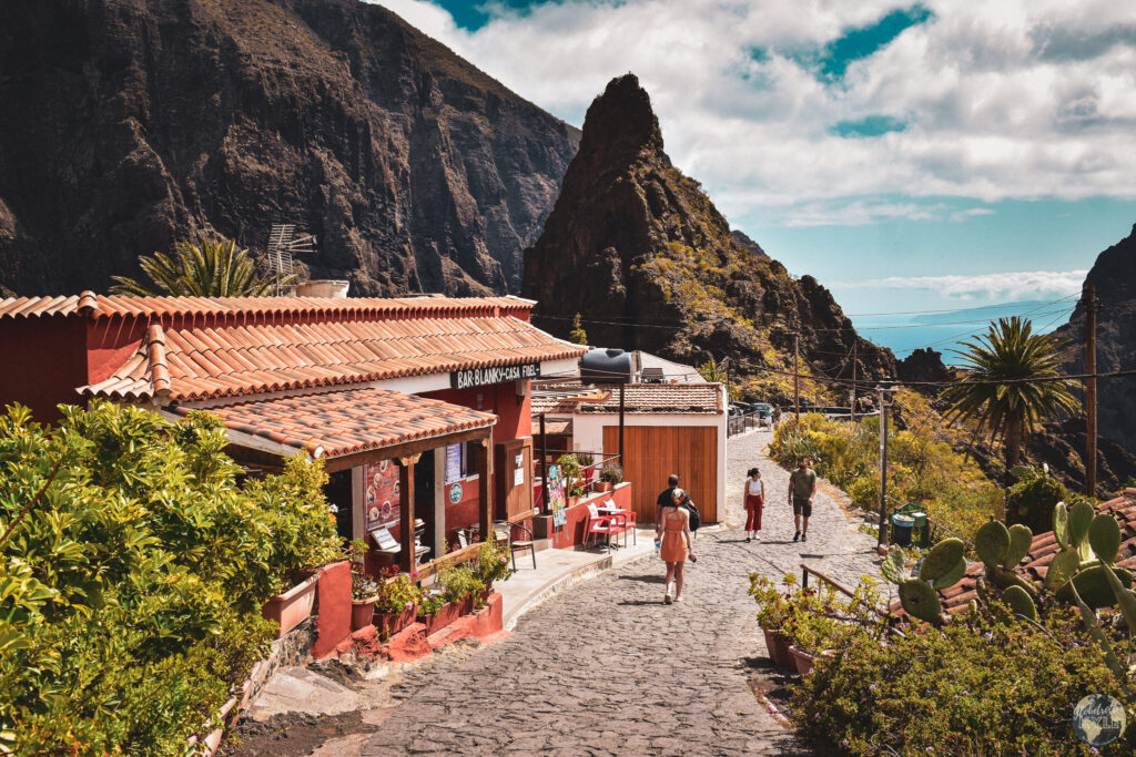 A stone path in Masca in Tenerife Canary Islands, one of the many what to do in Tenerife items