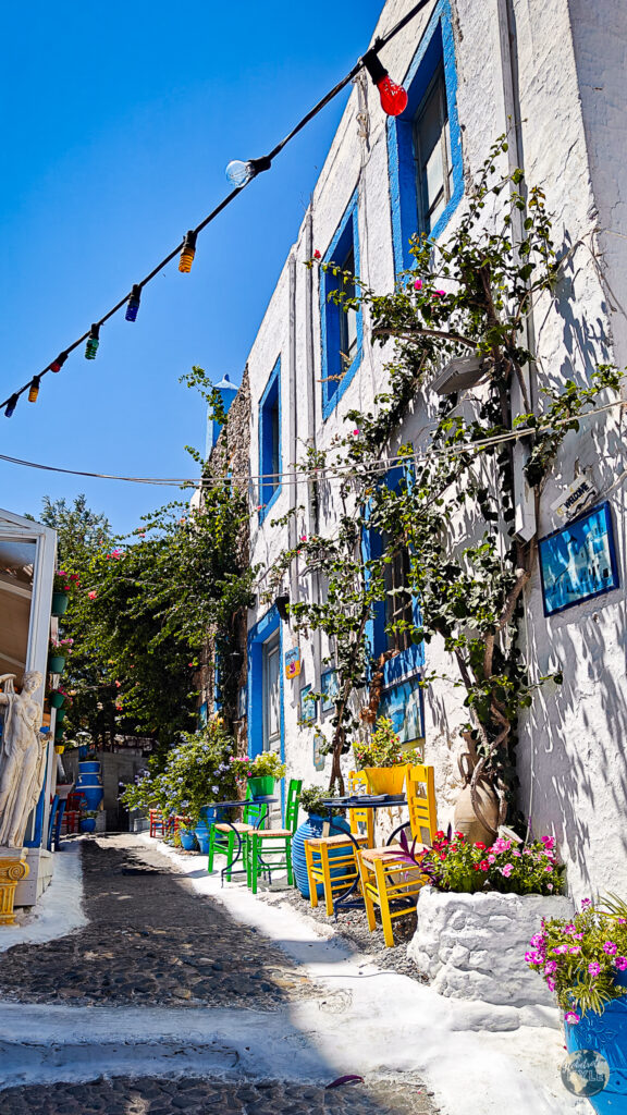 Colorful alleyways on the island of Kos Greece