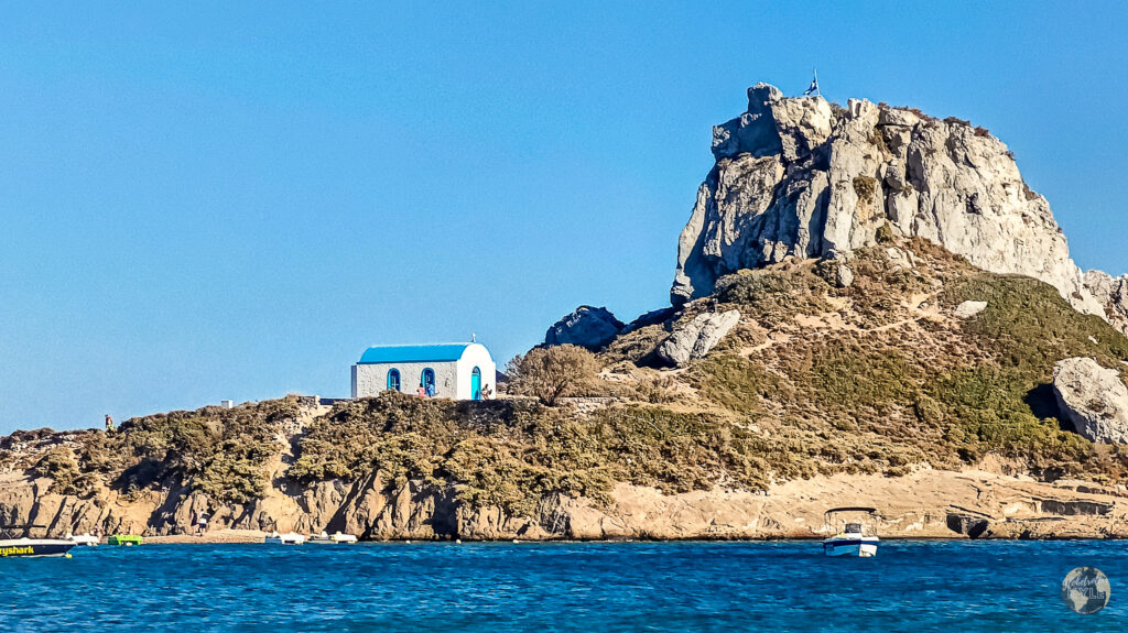 the chapel of Agios Nikolaos (St. Nicholas) on Kasti Island on the island of Kos Greece