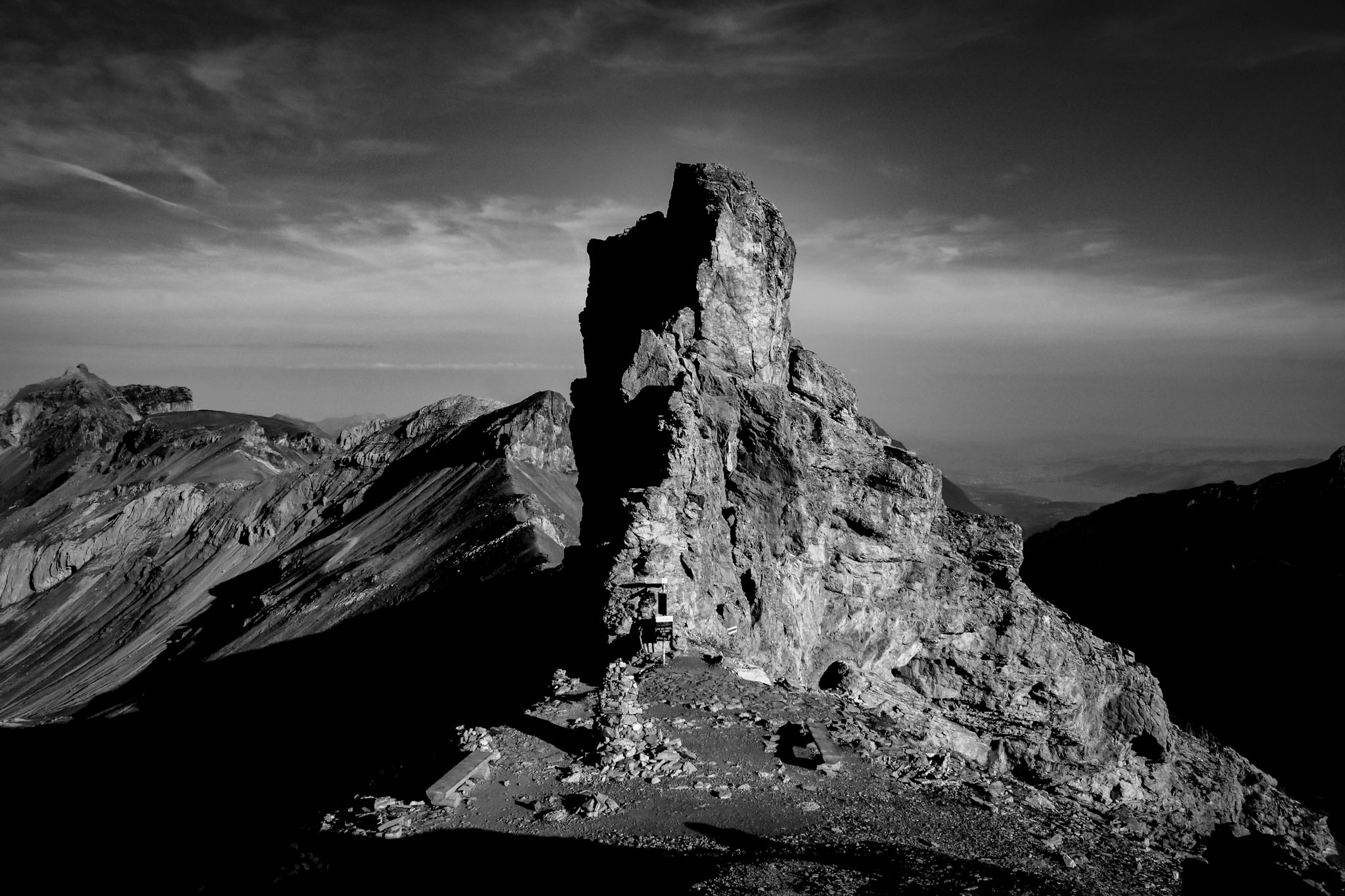 the Hohtürli near the Blüemlisalphütte in the Swiss Alps