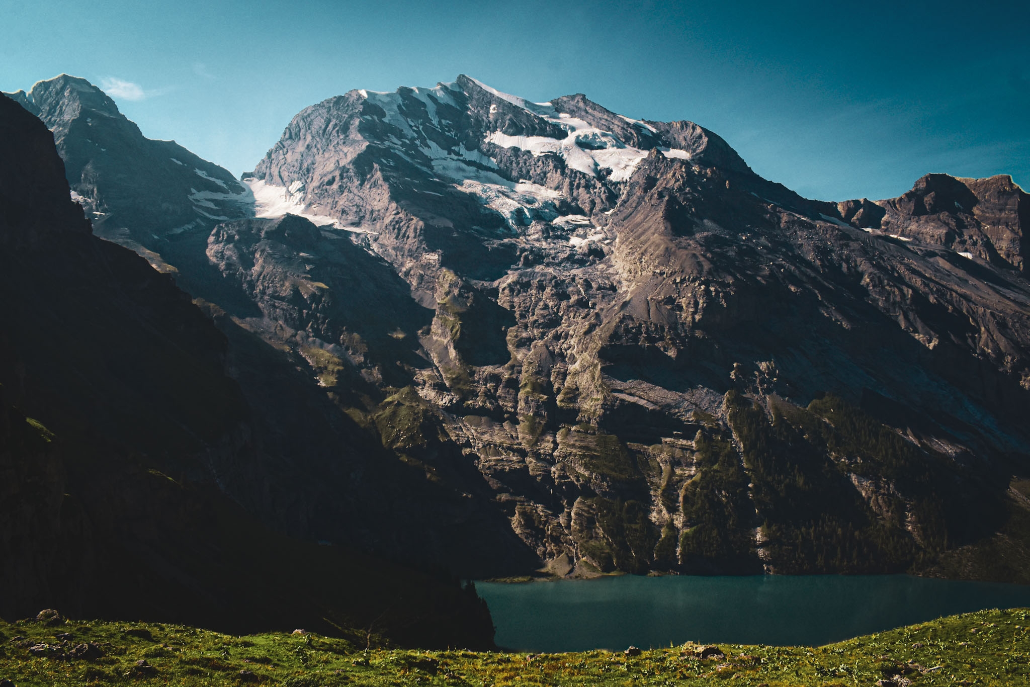 Lake Oeschinensee in Switzerland