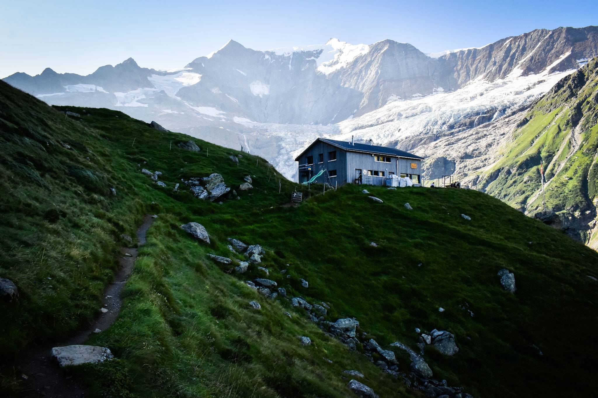 Berghaus Bäregg, a lodging location for hut to hut hiking in Switzerland