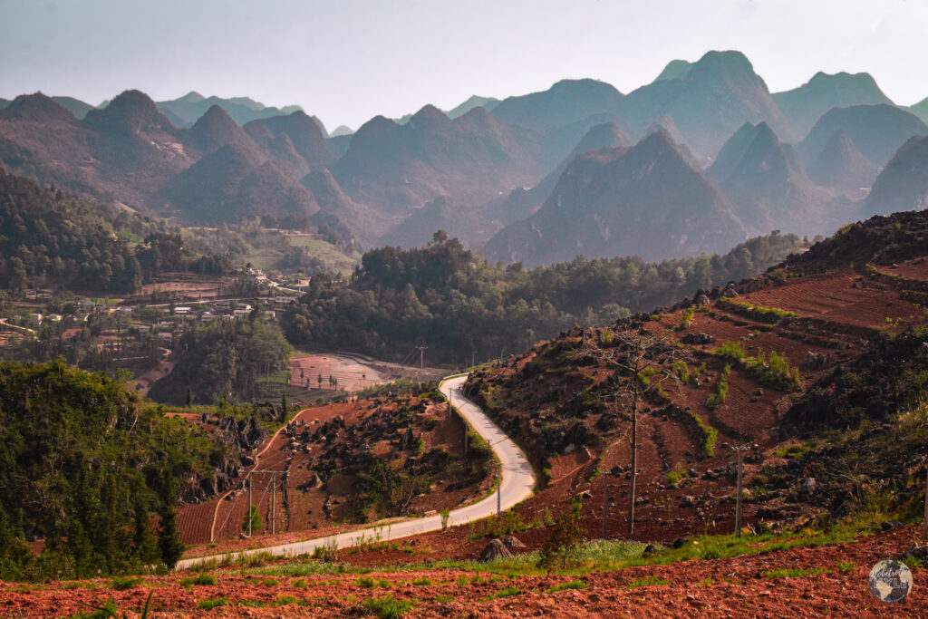 a road along the ha giang loop