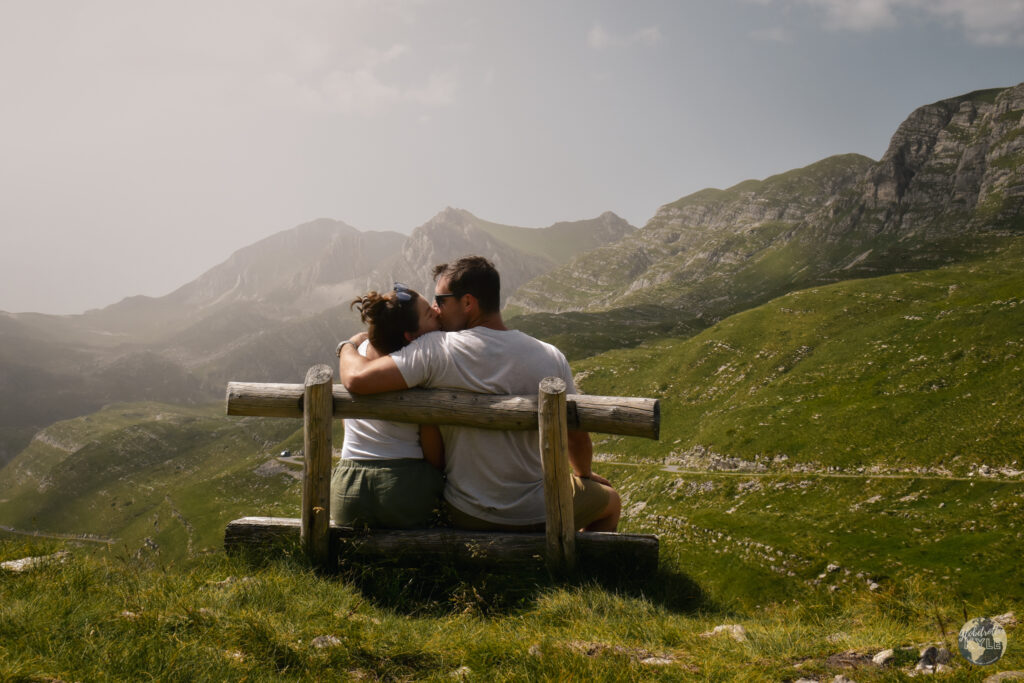 Ciara and I sharing a kiss in Montenegro