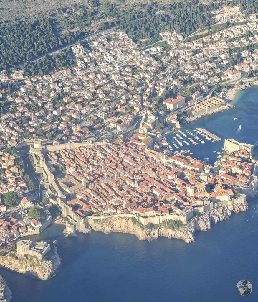 Dubrovnik Old Town seen from Above